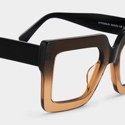 Brandon Marron Carré lunettes4