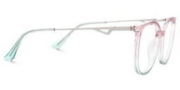 Chanty Rose et vert Ronde lunettes3