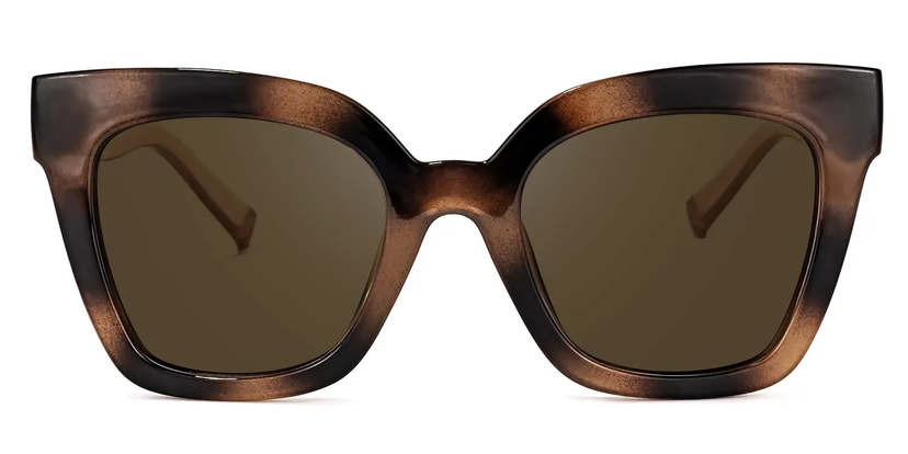 Malcolm Ambre brûlé Carré lunettes de soleil