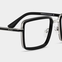 Hunter Noir Carré lunettes4