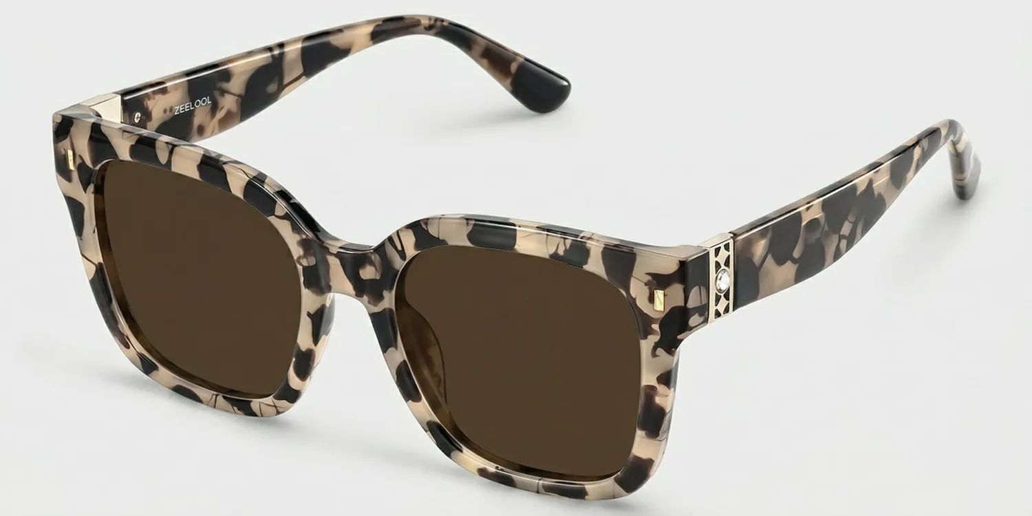 Scicluna Square Tortue Lunettes de soleil pour Sublimer votre Visage | ZEELOOL FR2