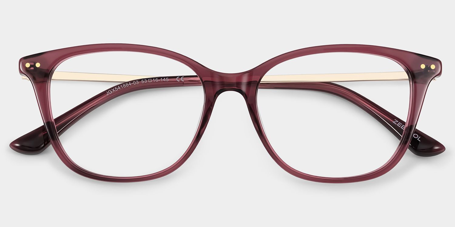Finch Rouge Rectangle Lunettes2