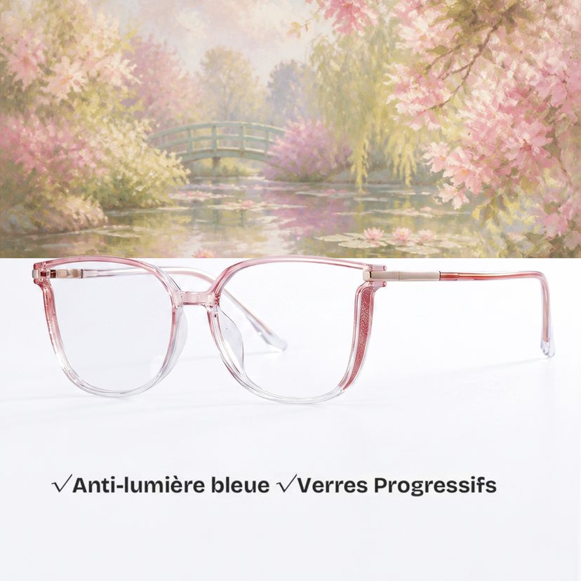 Rodz Rose Cristal Carré lunettes