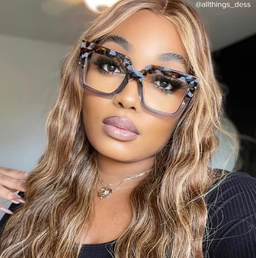 Brandon Gris Floral Carré lunettes7