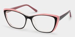 Fidelia Noir Rose Cat-eye lunettes2