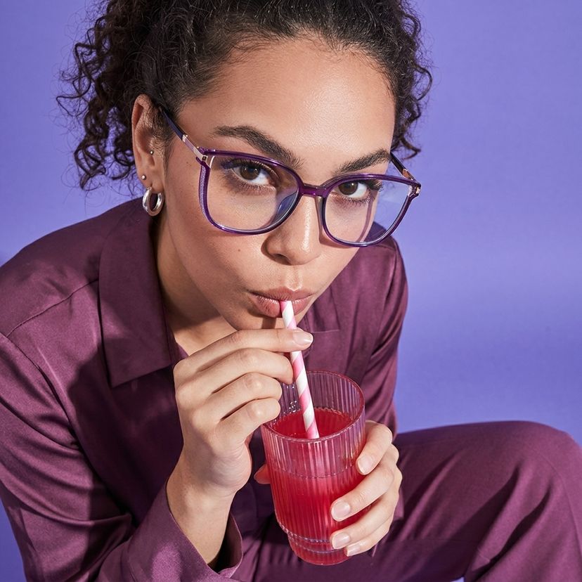 Rodz Violet Carré lunettes