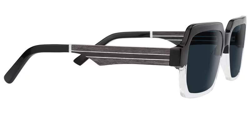Lunettes de soleil de vue Rectangle Noir-Cristal Jack | ZEELOOL2