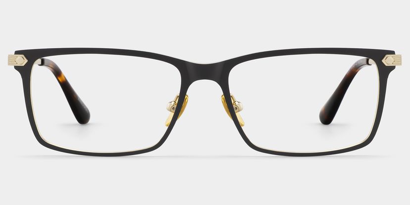 Alexander Noir Rectangulaire lunettes