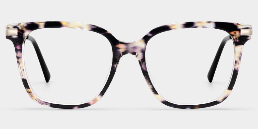 Jacqui Tortue Carré lunettes