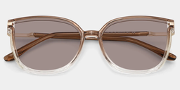 Rodz Marron Cristal Carré lunettes de soleil1