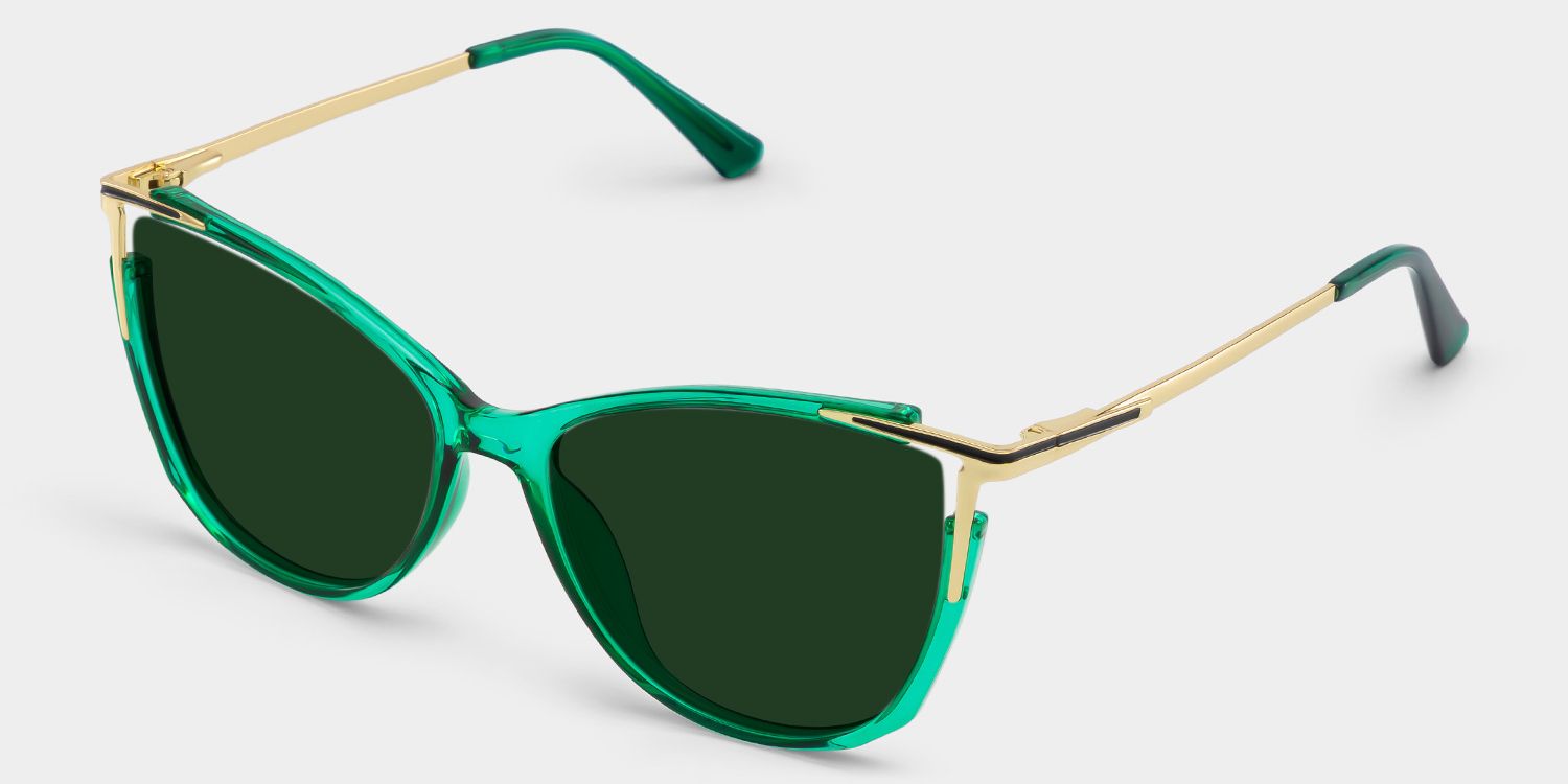 Lunettes de soleil de vue Cat Eye Vert Yomary | ZEELOOL2
