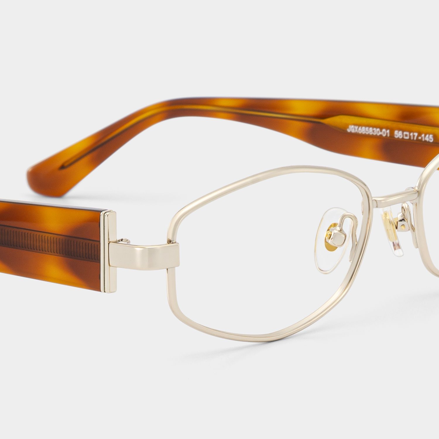 Dakota Lunettes en métal à motif tortue géométrique4