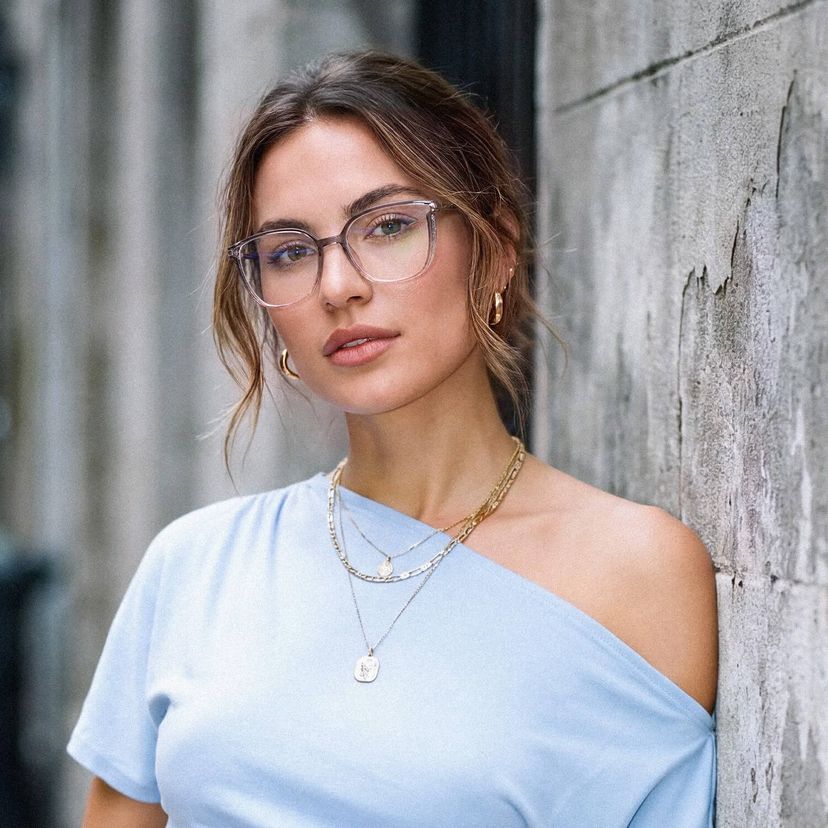 Rodz Gris-Rose Carré lunettes