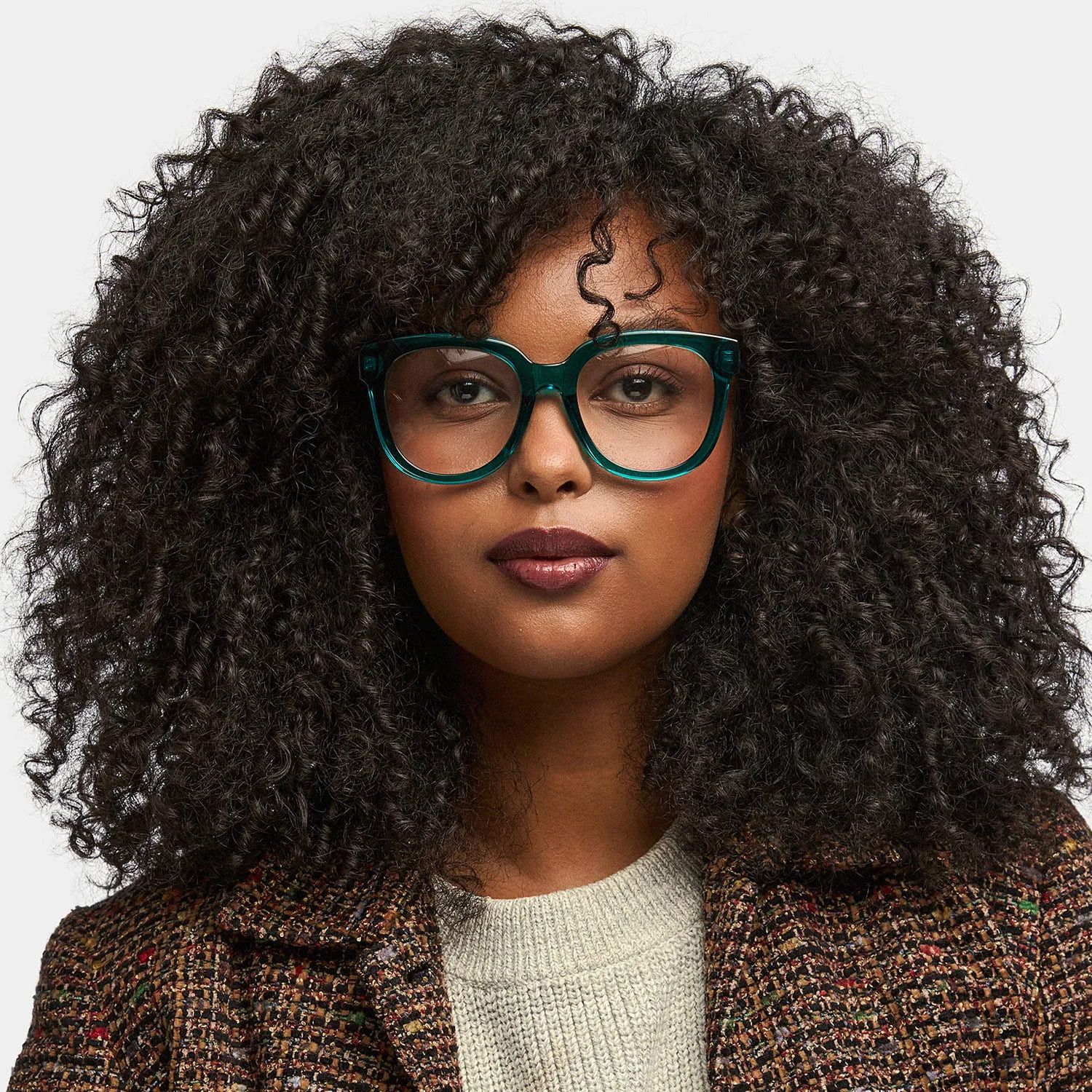 Harrell Lunettes carrées vert foncé6