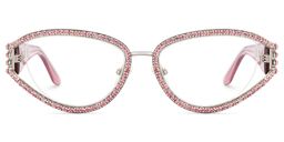 Star Irisé Cat-eye lunettes1
