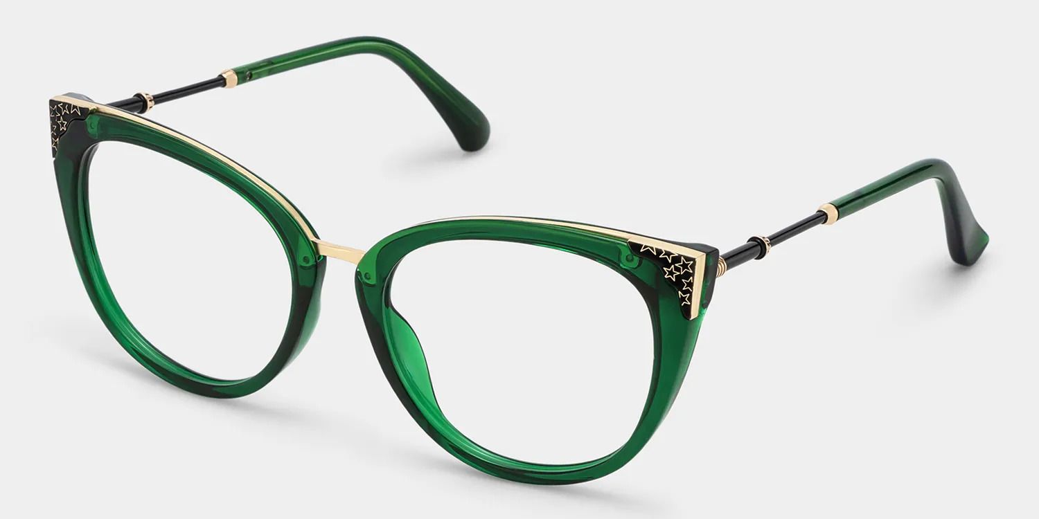 Dalton Lunettes Cateye vert foncé2