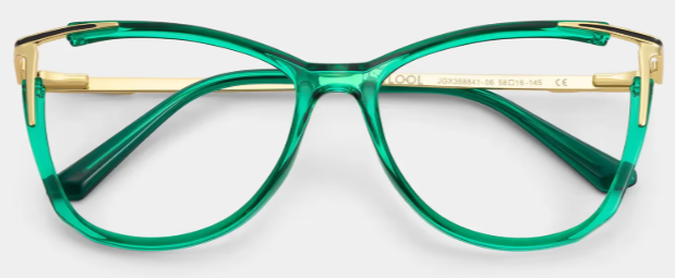 Yomary Cat Eye Vert Lunettes1