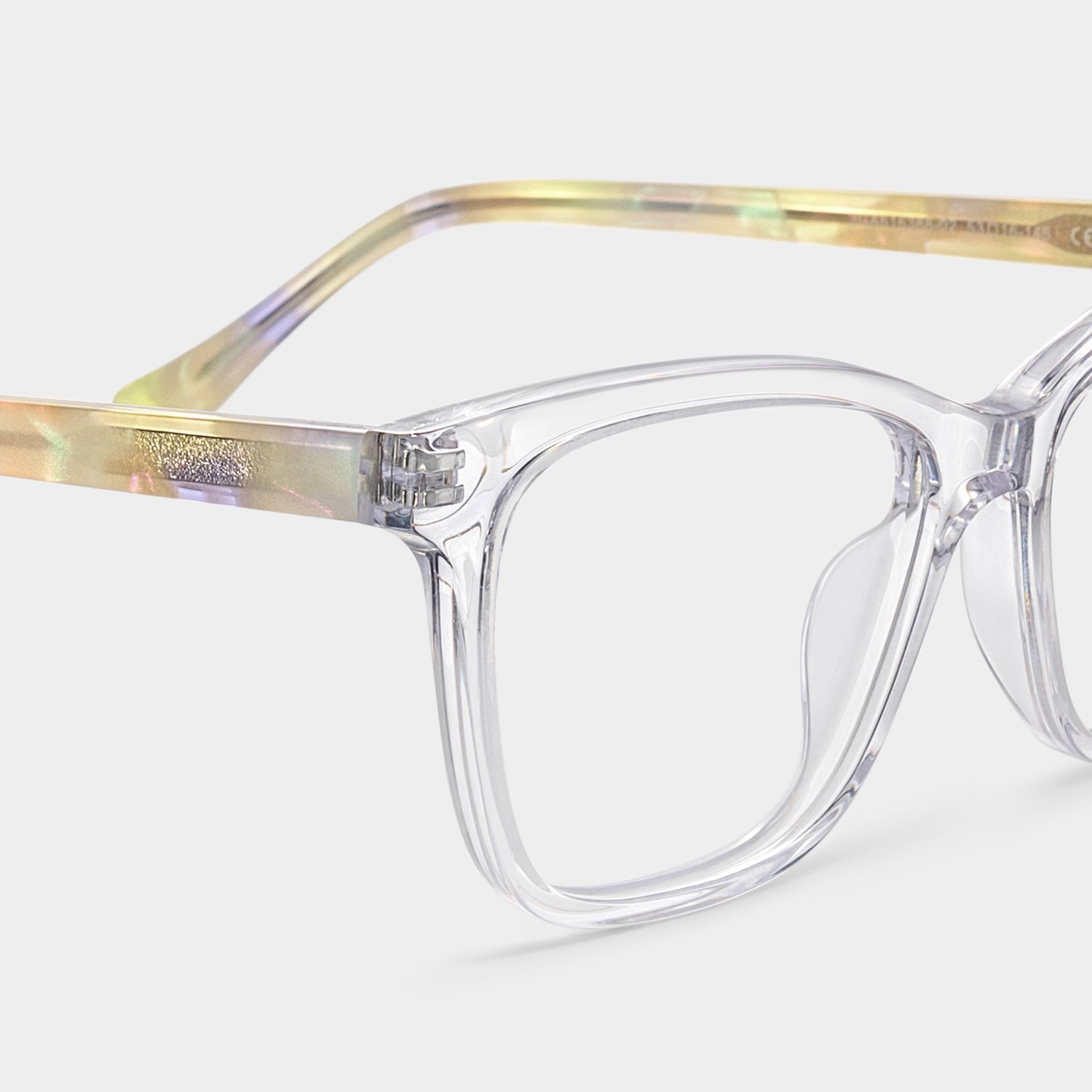 Faith Papillon Acétate Transparent Lunettes6