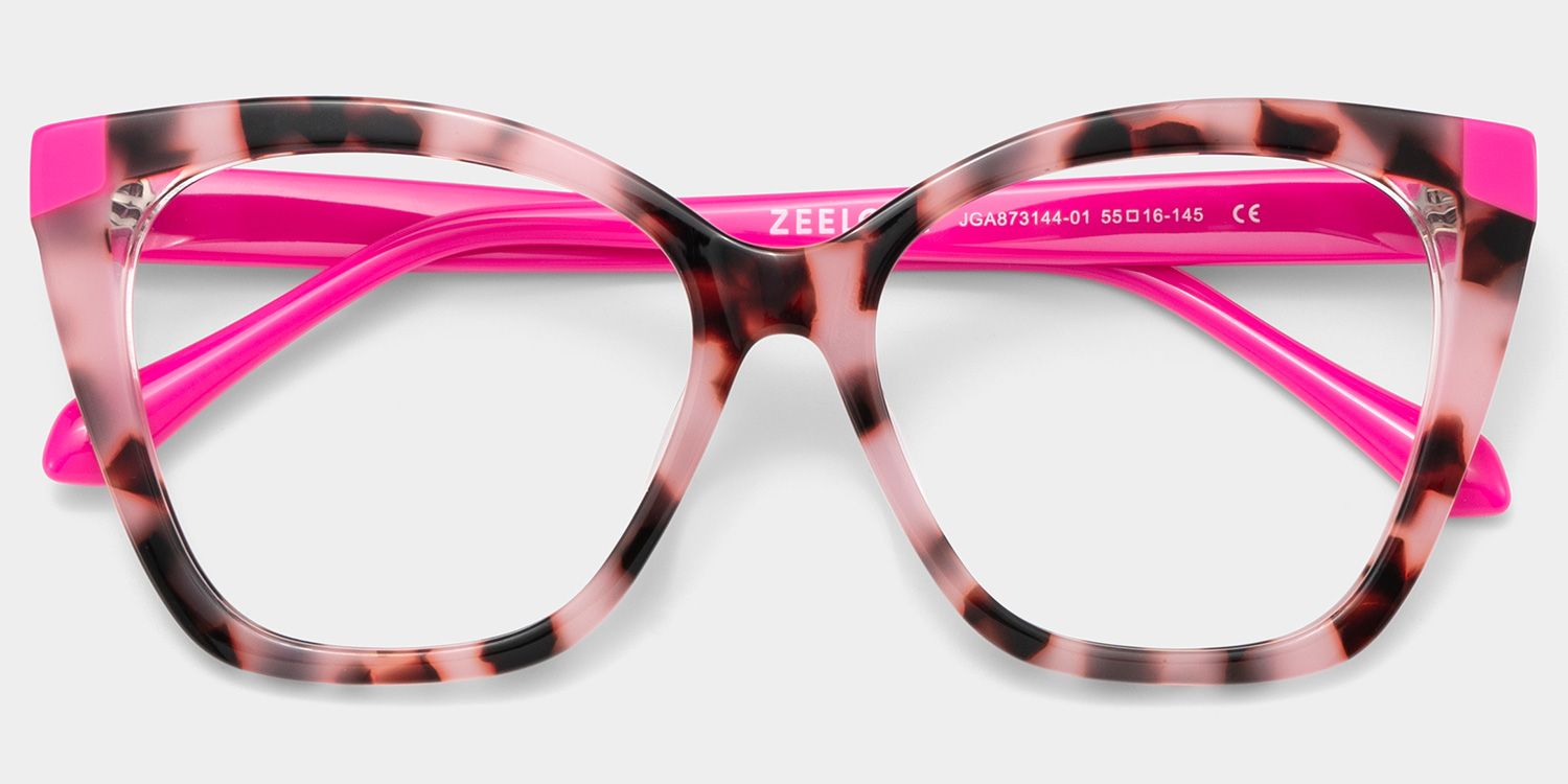 Kira Papillon Rose Tortue Lunettes2
