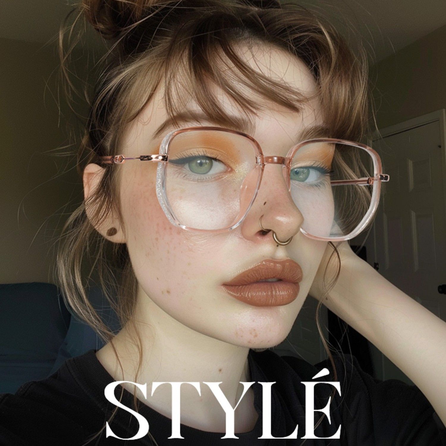 Lunettes Joana Géométriques Beiges8