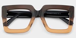 Brandon Marron Carré lunettes2