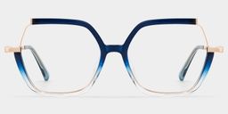 Alexia Bleu Carré lunettes2