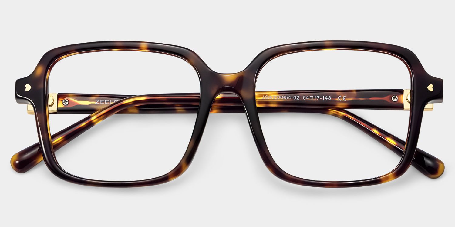 Talia Carré Tortue Lunettes3