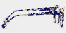 Newell Blue-Floral Rectangulaire lunettes4