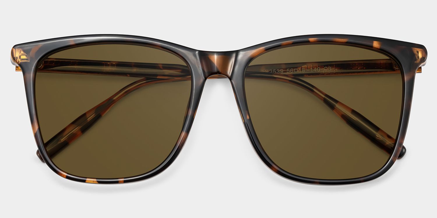 Malika Square Tortue Lunettes de soleil pour Sublimer votre Visage | ZEELOOL FR1