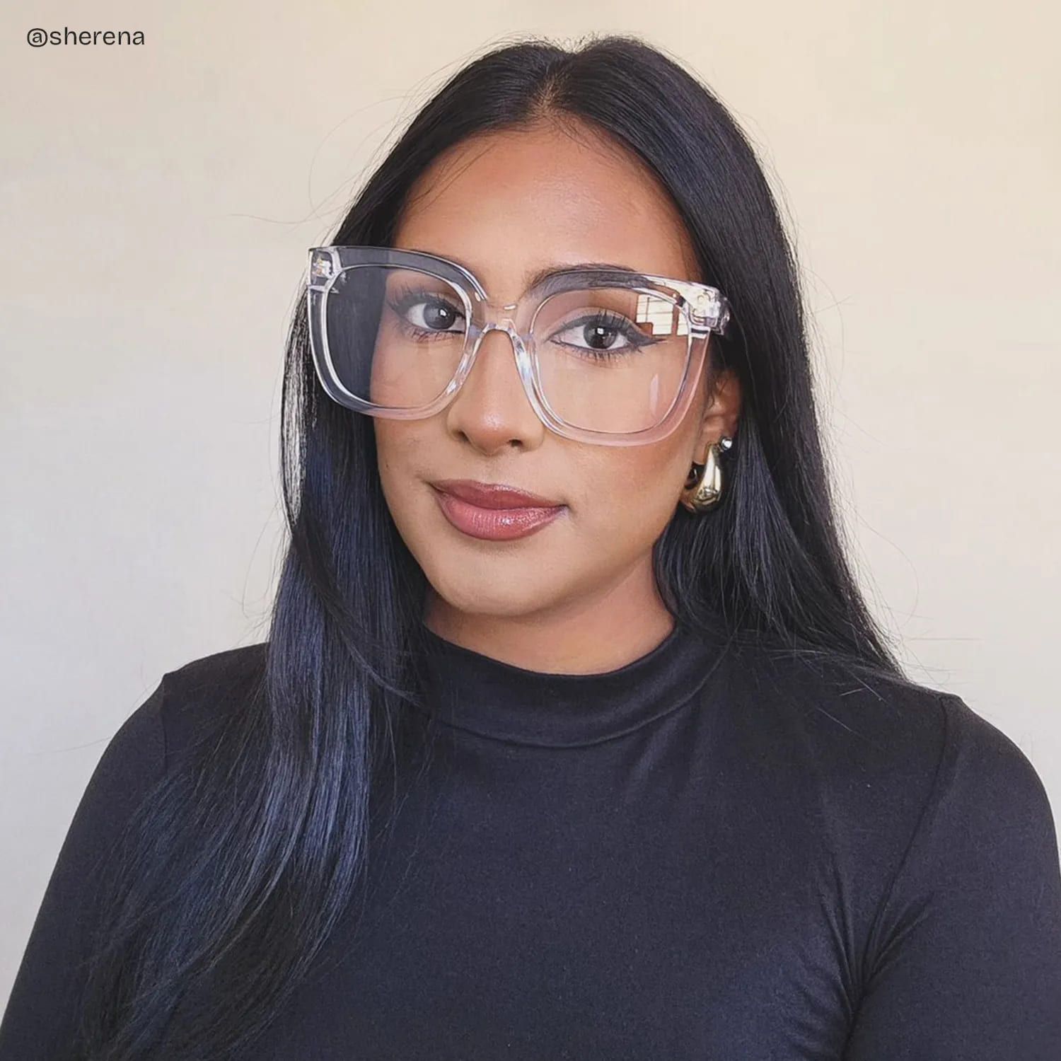 Ebony Cristal Carré Lunettes6