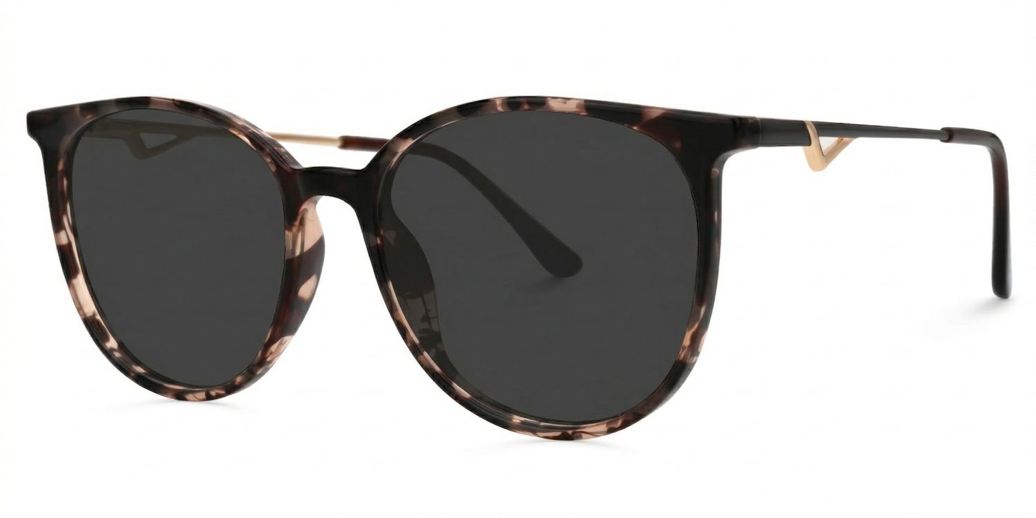 Lunettes de soleil polarisées de conduite Round Tortue Chanty | ZEELOOL1