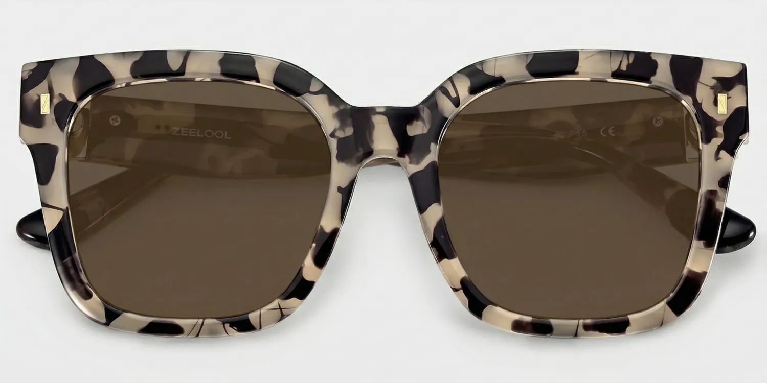 Scicluna Square Tortue Lunettes de soleil pour Sublimer votre Visage | ZEELOOL FR1