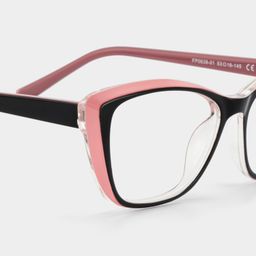 Fidelia Noir Rose Cat-eye lunettes4