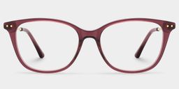 Finch Rouge Rectangulaire lunettes0
