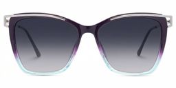 Krystle Bleu-violet Carré lunettes de soleil0