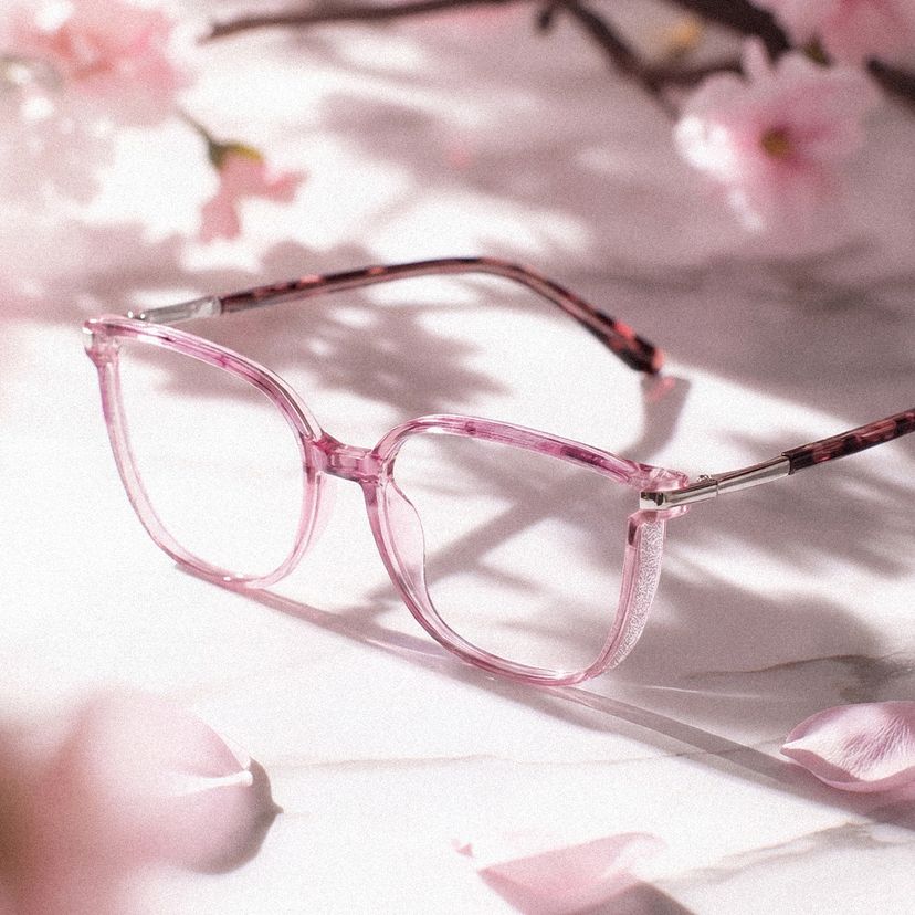 Rodz Rose-Floral Carré lunettes