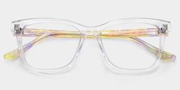 Faith Transparent Rectangulaire lunettes3
