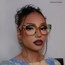 Sileidy Multicolor Géométrique lunettes5