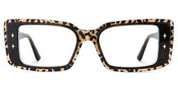 Gleam Léopard Rectangulaire lunettes3
