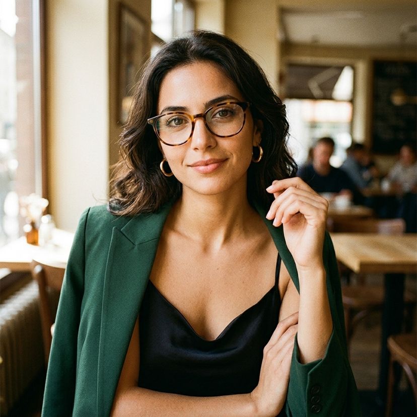 Allison Tortue Ronde lunettes