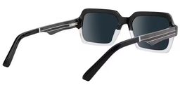 Jack Noir-Cristal Rectangulaire lunettes de soleil3