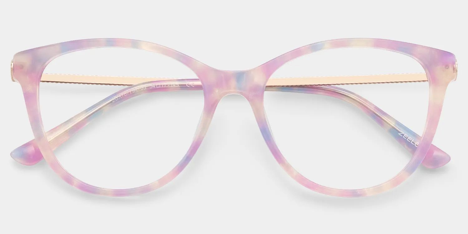 Lunettes rondes violettes Eli | Zeelool1