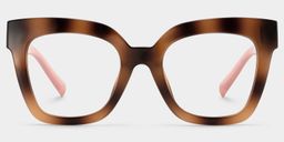 Malcolm Ambre brûlé Carré lunettes0