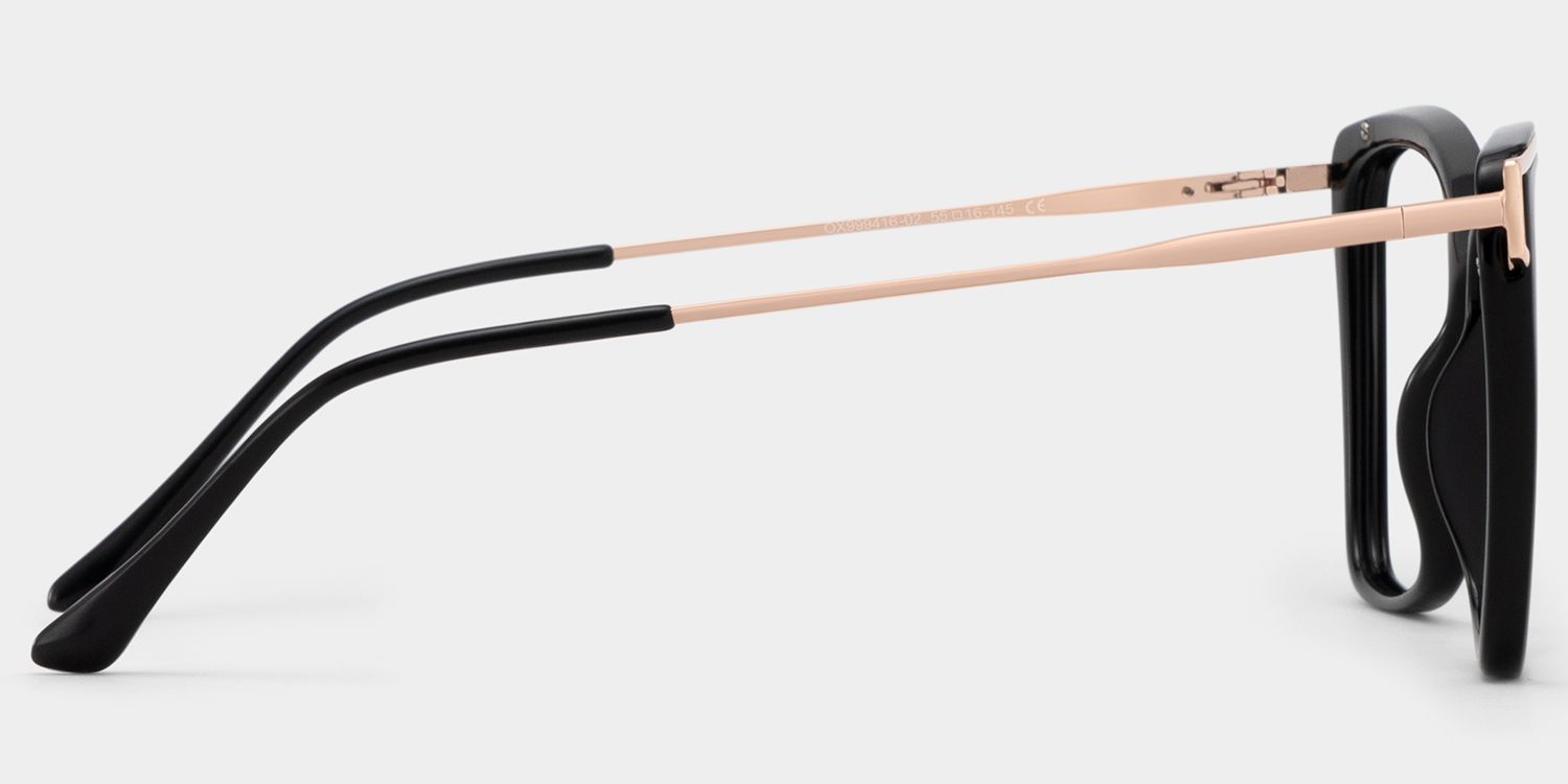 Krystle Noir Carré Lunettes2