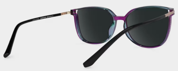 Lunettes de soleil polarisées de conduite Square Violet Rodz | ZEELOOL3