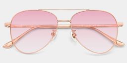 Cher Or Rose Aviateur lunettes de soleil1