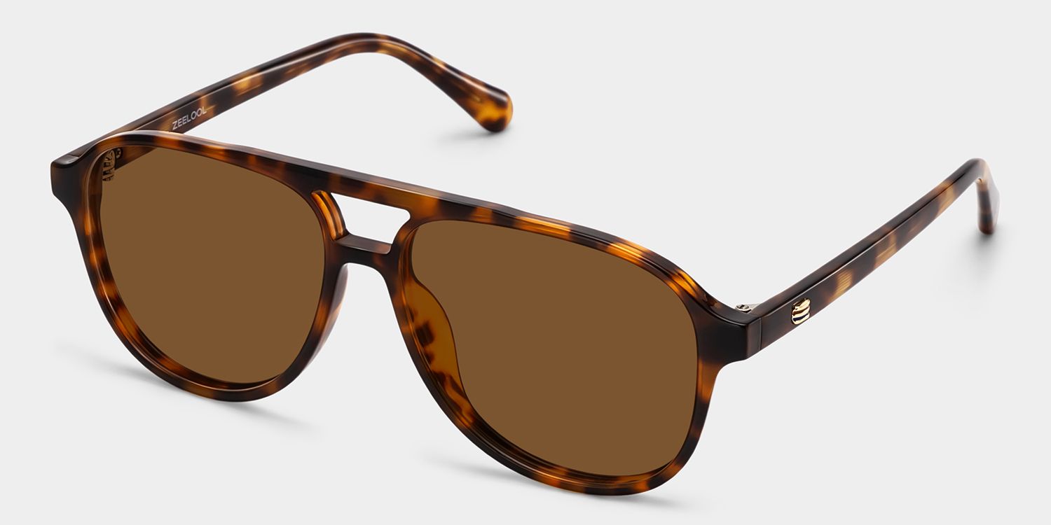Luna Aviator Tortue Lunettes de soleil pour Femmes et Hommes | ZEELOOL FR2