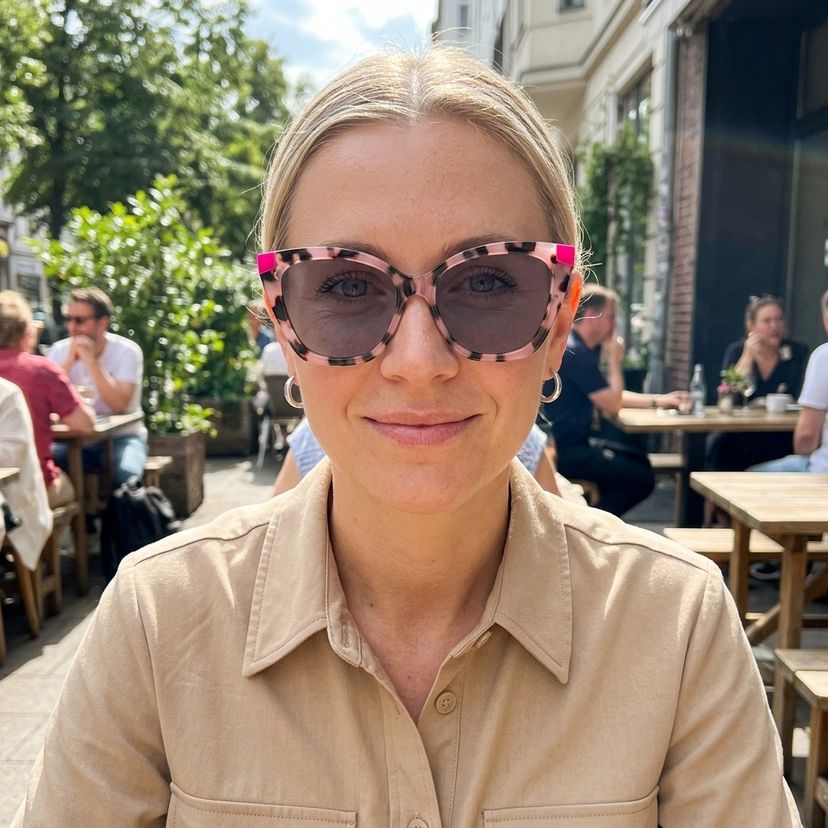 Kira Rose Tortue Papillon lunettes de soleil