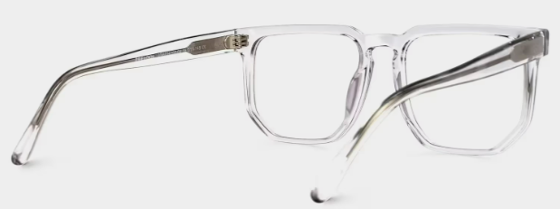 Matherne Carrées Acétate Clair Lunettes3