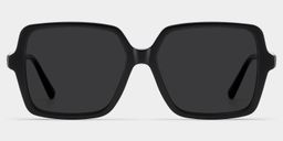 Elena noire Carré lunettes de soleil0